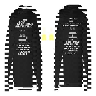 Handbell - Funny Hand Bell Player Listening Men Women Long Sleeve T-shirt Graphic Print Unisex - Seseable