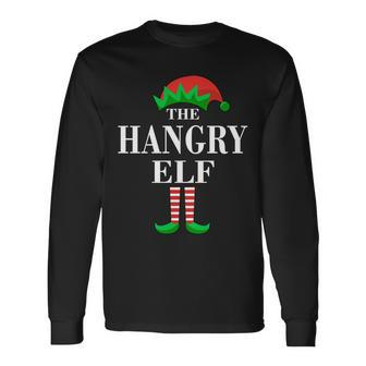 The Hangry Elf Matching Christmas Long Sleeve T-Shirt - Monsterry