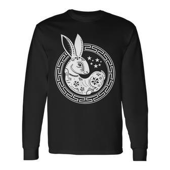 Happy Chinese New Rabbit Year 2023 - Year Of The Rabbit Men Women Long Sleeve T-shirt Graphic Print Unisex - Seseable