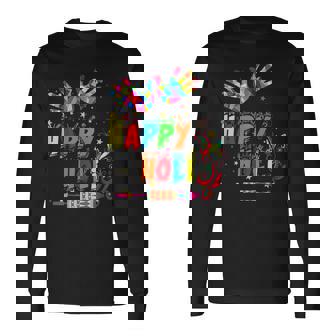Happy Holi Color India Hindu For Long Sleeve T-Shirt | Mazezy