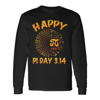 Happy Pi Day 3 14 March 2023 Pi Number Symbol Long Sleeve T-Shirt - Seseable