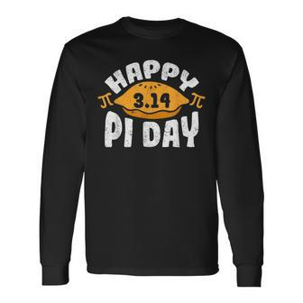 Happy Pi Day Pie 314 Math Lover Geek Student Long Sleeve T-Shirt - Seseable