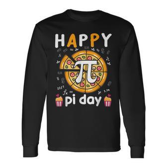 Happy Pi Day Pie Day Pizza Mathematics Pi Symbol Long Sleeve T-Shirt T-Shirt | Mazezy
