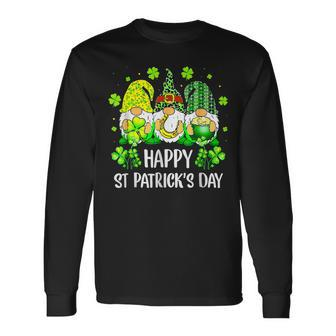 Happy St Patricks Day Irish Shamrock Love Lucky Leaf Long Sleeve T-Shirt - Seseable