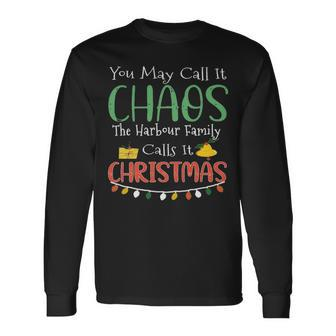 The Harbour Name Christmas The Harbour Long Sleeve T-Shirt - Seseable