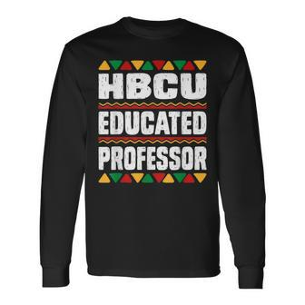 Hbcu Educated Professor Black College Grad Dashiki Men Women Long Sleeve T-Shirt T-shirt Graphic Print - Thegiftio UK