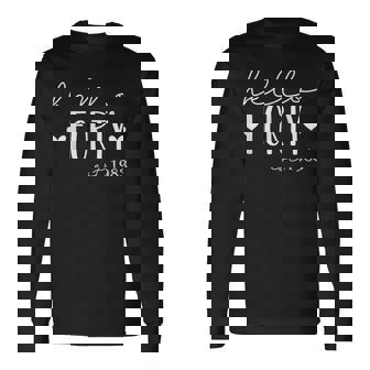 Hello Forty Est 1983 40 Years Old 40Th Birthday For Long Sleeve T-Shirt T-Shirt | Mazezy