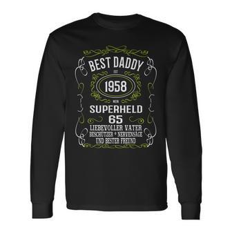 Herren 65 Geburtstag Mann Geschenk Best Daddy Papa Vater 1958 Langarmshirts - Seseable