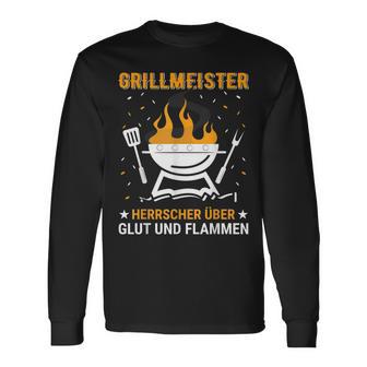 Herren Barbecue Und Grill Spruch Für Grillmeister Im Garten Langarmshirts - Seseable