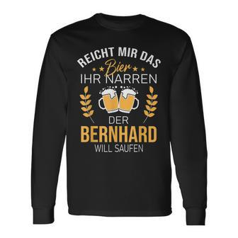 Herren Bernhard Name Geschenk-Idee Geburtstag Lustiger Spruch Langarmshirts - Seseable