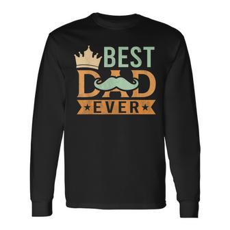 Herren Bester Papa Aller Zeiten Vatertag Papas Geburtstag Langarmshirts - Seseable