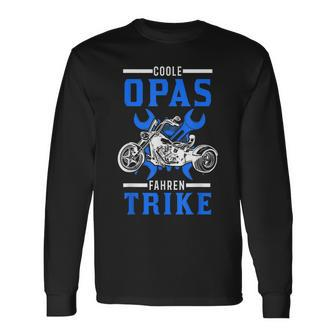 Herren Coole Opas Fahren Trike Trikefahrer Biker Triker Langarmshirts - Seseable