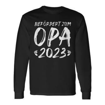 Herren Ich Werde Opa 2023 Schwangerschaft Verkünden Langarmshirts - Seseable