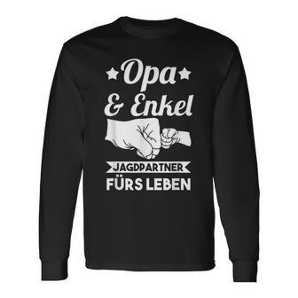 Herren Jäger Opa Und Enkel Jagdpartner Jagd Langarmshirts - Seseable