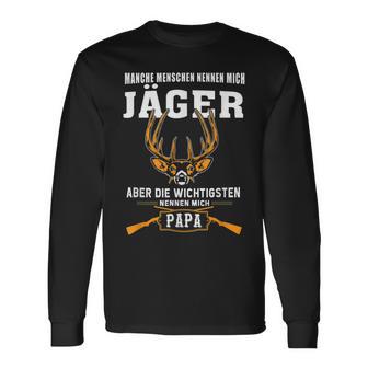 Herren Jäger Vater Jagd I Jagen Hobby Papa Geschenk Langarmshirts - Seseable