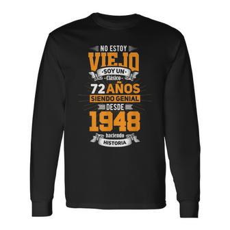 Herren Langarmshirts 72. Geburtstag Papa 2020, Spanisches Spruchdesign - Seseable