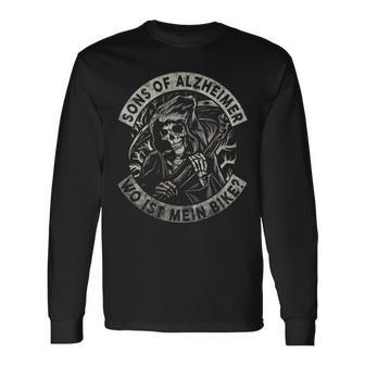 Herren Langarmshirts Motorrad Opa, Lustiger Spruch für Rentner Biker - Seseable