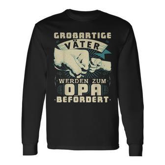 Herren Opa Vatertag Papa Spruch Grossvater Geschenk V2 Langarmshirts - Seseable