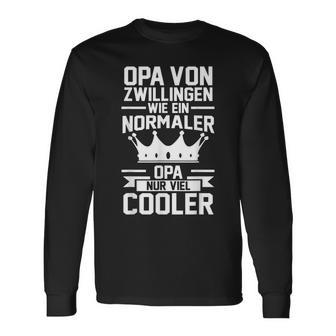 Herren Opa Zwillinge Großvater Langarmshirts - Seseable