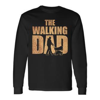 Herren The Walking Dad Geschenk Zum Vatertag Lustiges Papa Langarmshirts - Seseable