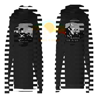 Take A Hike Retro Vintage Outdoor Hiking Long Sleeve T-Shirt | Mazezy