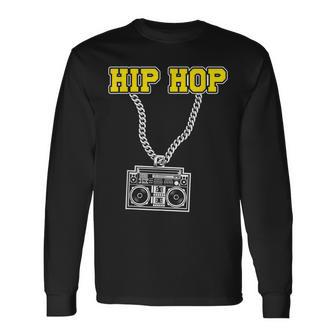 Hip Hop Rap Rapper Graffiti Musician Street Dance Breakdance Long Sleeve T-Shirt T-Shirt | Mazezy