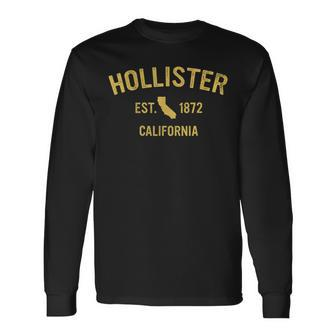 Hollister California Ca Vintage State Athletic Sports Long Sleeve T-Shirt T-Shirt | Mazezy