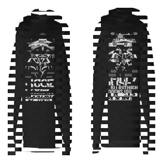 Housley Blood Runs Through My Veins Long Sleeve T-Shirt - Seseable