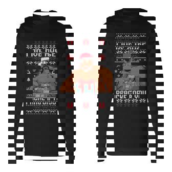I Have A Huge Package For You Ugly Christmas Sweater Have A Barry Christmas Long Sleeve T-Shirt - Monsterry