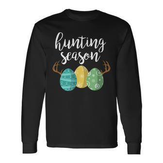 Hunting Season Cute Bunny Easter Long Sleeve T-Shirt T-Shirt | Mazezy DE
