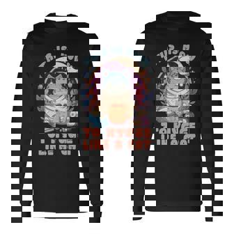 How To Hygge Like A Cat Kawaii Cat Long Sleeve T-Shirt T-Shirt | Mazezy