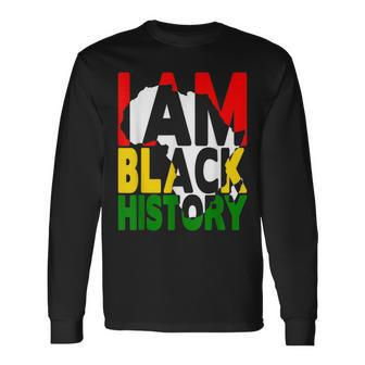I Am Black Every Month Black History Month African Pride Men Women Long Sleeve T-shirt Graphic Print Unisex - Seseable