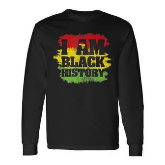 I Am Black Every Month Black History Month African Pride V2 Men Women Long Sleeve T-shirt Graphic Print Unisex - Seseable
