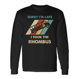 I Took The Rhombus Funny Math Nerd Men Women Long Sleeve T-shirt Graphic Print Unisex - Seseable