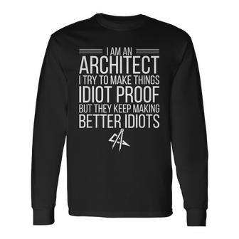 Ich Bin Ein Architekt Architekturarchitekten V2 Langarmshirts - Seseable