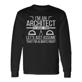 Ich Bin Ein Architekt Architekturarchitekten V3 Langarmshirts - Seseable