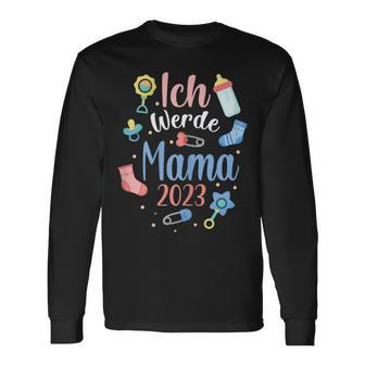 Ich Werde Mama 2023 Langarmshirts, Süßes Outfit für werdende Mütter - Seseable