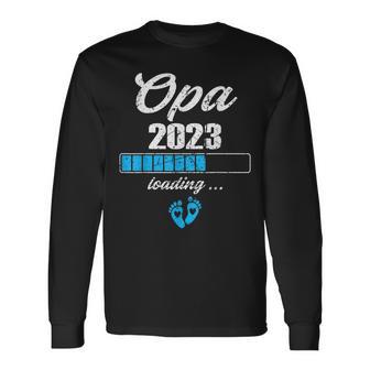 Ich Werde Opa 2023 Loading Schwangerschaft Verkündung V2 Langarmshirts - Seseable