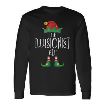 Illusionist Elf Familie Passender Pyjama Weihnachten Langarmshirts - Seseable