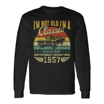 Im Classic Car 65Th Birthday Gift 65Years Old Born In 1957 Men Women Long Sleeve T-shirt Graphic Print Unisex - Seseable