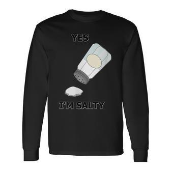 Im Salty Gaming Sports Men Women Long Sleeve T-shirt Graphic Print Unisex - Seseable