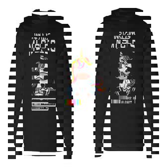 Installing Muscles Unicorn Bodybuilding Weightlifting Gym Long Sleeve T-Shirt | Mazezy