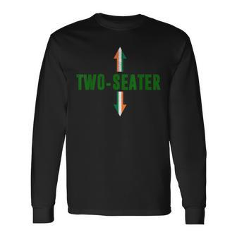 Irish Flag Two Seater Party-Trashy Adult Humor St Patricks Long Sleeve T-Shirt - Seseable