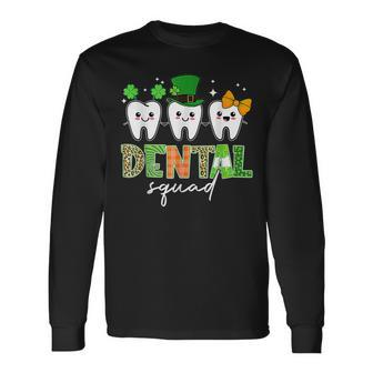 Irish Tooth Hat St Patricks Day Dentist Dental Hygienist Long Sleeve T-Shirt - Seseable
