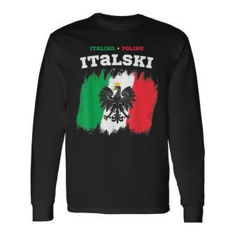Italski The Italian Polish Hybrid Long Sleeve T-Shirt T-Shirt | Mazezy
