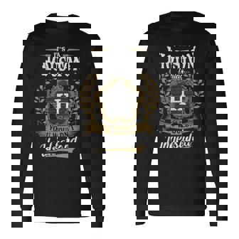 Its A Houston Thing You Wouldnt Understand Personalized Last Name Houston Crest Coat Of Arm Long Sleeve T-Shirt - Seseable