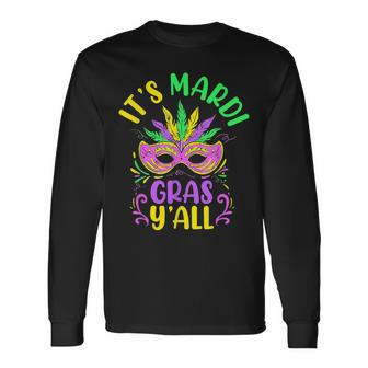 Its Mardi Gras Yall Shenanigan New Orleans Louisiana Long Sleeve T-Shirt - Seseable