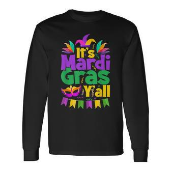 Its Mardi Gras Yall Mardi Gras V2 Long Sleeve T-Shirt - Seseable