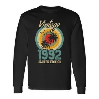 Jahrgang 1992 Limited Edition Sunset Palme Langarmshirts - Seseable