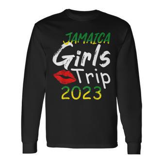 Jamaica Girls Trip 2023 Bride Squad Jamaica Best Friend Trip Long Sleeve T-Shirt T-Shirt | Mazezy